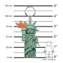 LGL-KE158H - LED Key Light Chain Statue of Liberty Key Chain (LEDLITE) - Afbeelding 3