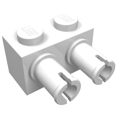 30526.png 30526 - Brick, Modified 1 x 2 with Pins - Image 1