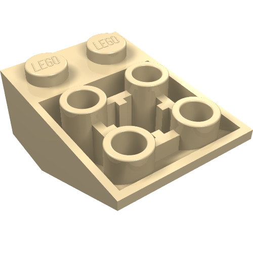 3747b-5.png 3747b - Slope, Inverted 33 3 x 2 with Flat Bottom Pin and Connections between Studs - Image 1