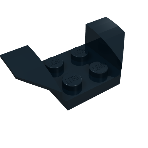 41854.png 41854 - Vehicle, Mudguard 2 x 4 with Flared Wings - Image 1