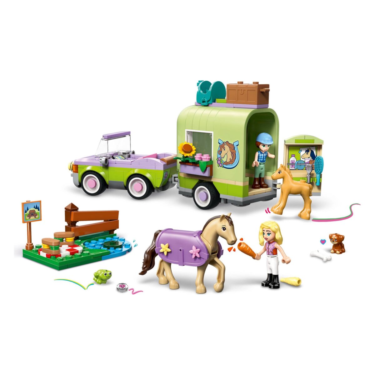 42695-1 - Horse & Baby Foal Trailer