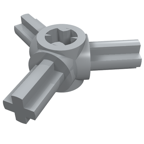 57585.png 57585 - Technic, Axle Connector Hub with 3 Axles - Image 1