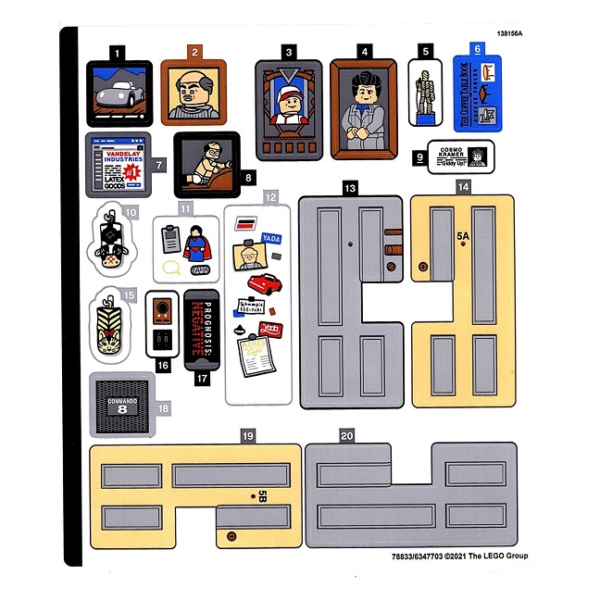 21328stk01 - Sticker Sheet for Set 21328 - (78833/6347703)