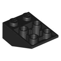 2752 - Slope, Inverted 33 3 x 2 with Hollow Round Bottom Tube – Black