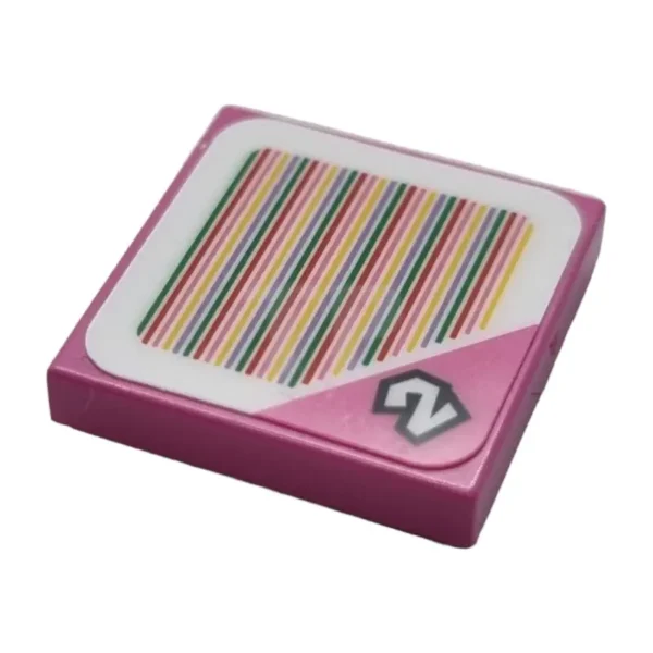 3068pb1405 Tile 2x2 Dark Pink