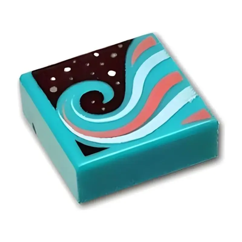 3070pb136 Tile 1x1 Dark Turquoise