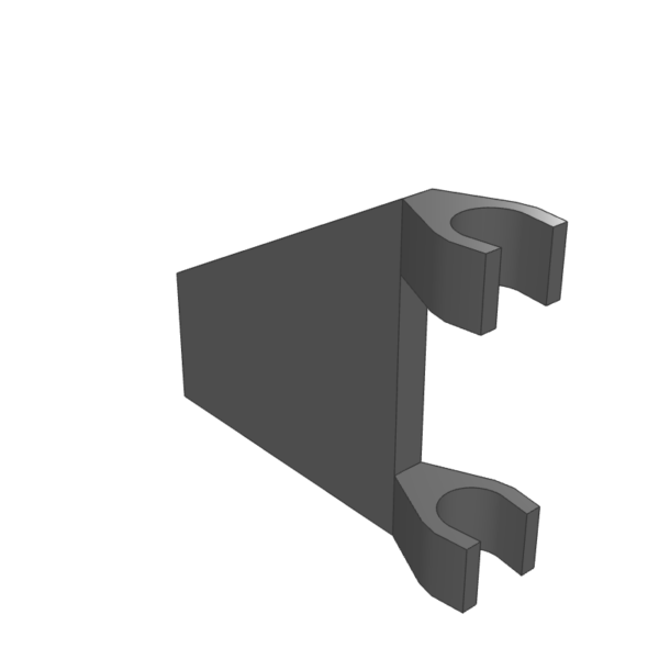 Flag 2 x 2 Trapezoid – Dark Bluish Gray