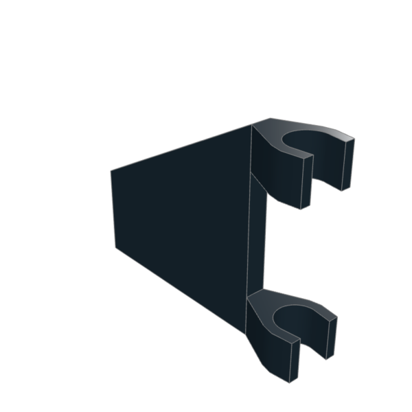 Flag 2 x 2 Trapezoid – Black