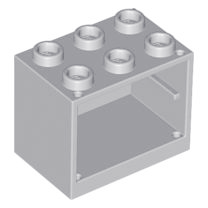 4532b - Container, Cupboard 2 x 3 x 2 - Hollow Studs – Light Bluish Gray