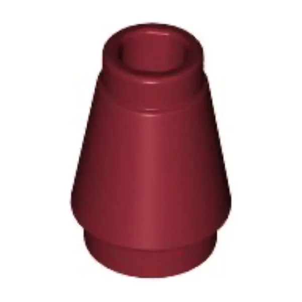 4589b Cone 1x1 Dark Red