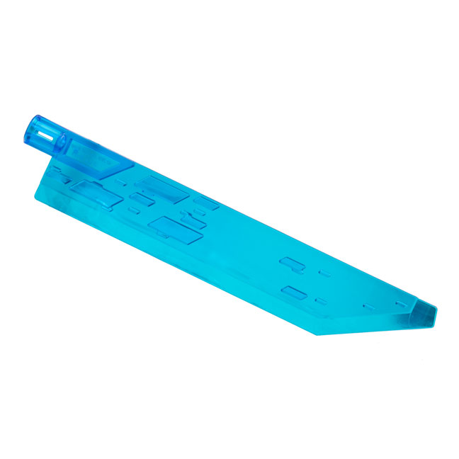 65184 – Propeller mit 1 Blatt, 14L, mit Achsenbohrung (Schwertblatt) – Trans-Dunkelblau