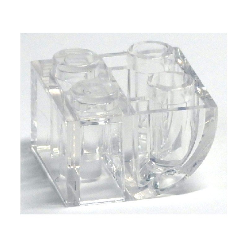 6826 - Slope, Curved 2 x 2 Inverted – Trans-Clear