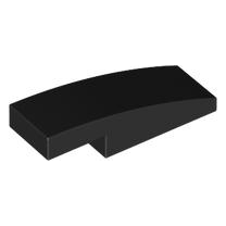 7302 - Slope, Curved 3 x 1 x 2/3 – Black