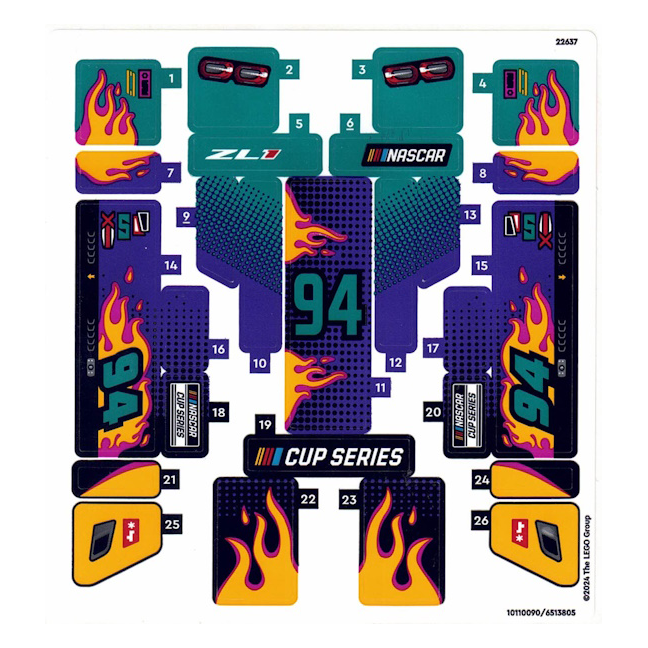76935stk01 - Sticker Sheet for Set 76935, Sheet 1 - (10110090/6513805)