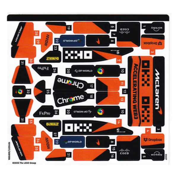 77251stk01a - Sticker Sheet for Set 77251 - International Version - (10115317/6581084)