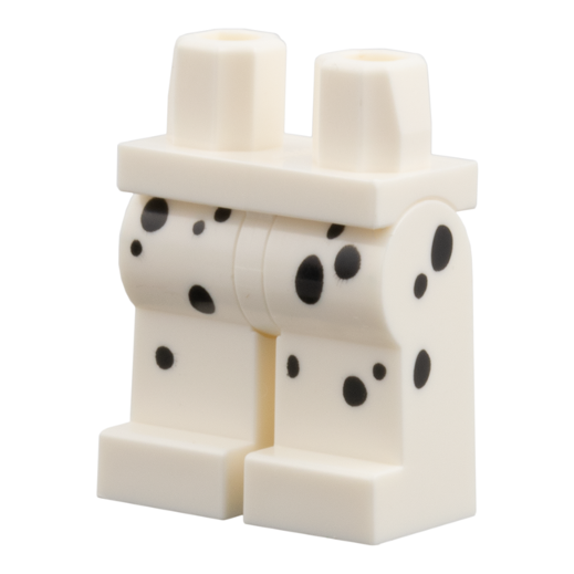 970c00pb1856 - Hips and Legs with Black Spots Pattern – White