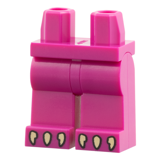 970c00pb1989 - Hips and Legs with Tan Claws Pattern – Magenta