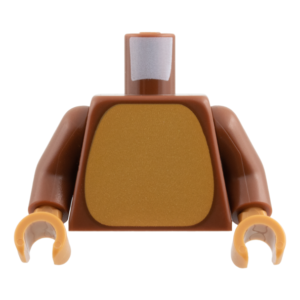 973pb6443c01 - Torso Medium Nougat Belly Pattern / Reddish Brown Arms / Medium Nougat Hands – Reddish Brown