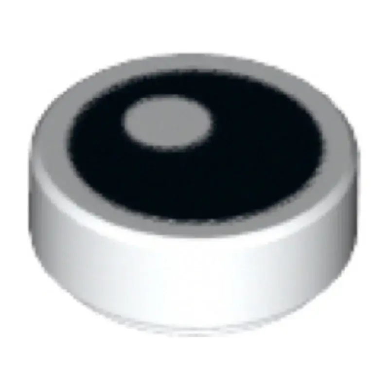 Tile, Round 1 x 1 (printed)