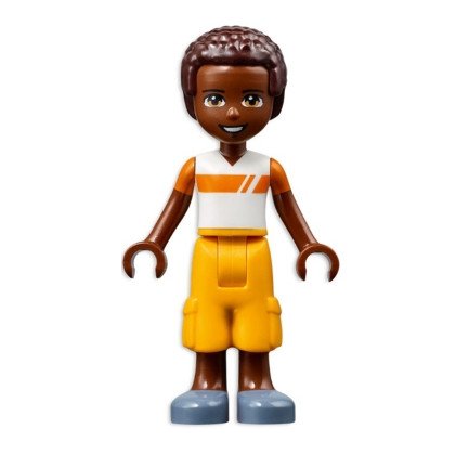 frnd0501 - Friends Elijah - White and Orange Shirt, Bright Light Orange Trousers